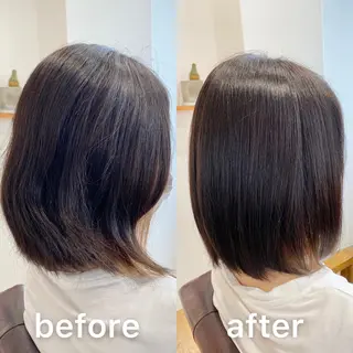 ミディアム KIZU 髪質改善 オカルト怪談のヘアスタイル