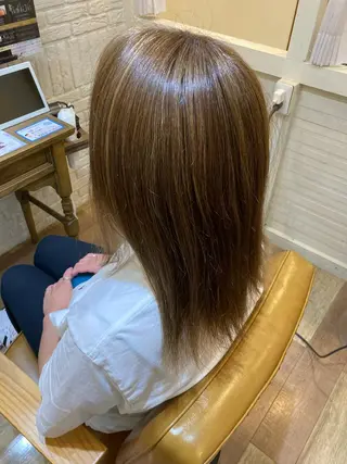 ミディアム カラー 透明感カラー/韓国風 /髪質改善/ゴトウのヘアスタイル
