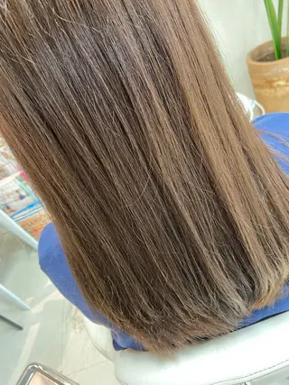 セミロング カラー 菊地 美憂のヘアスタイル