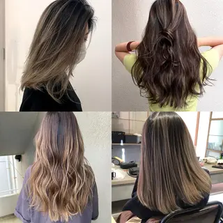 ロング カラー ブリーチカラー🌈 石垣翔太のヘアスタイル