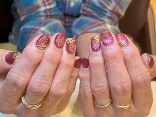 ショート カラー ネイル ネイルサロン リリーブランシュ所属・森 瑞紀のネイルデザイン