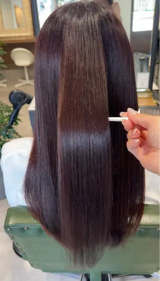 ロング カラー 艶カラー透明感カラー 暖色カラー佐藤舞花のヘアスタイル