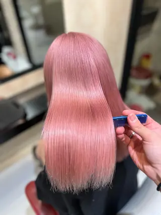 ロング ボブ/ハイトーン髪質 改善/越谷✨クラモチのヘアスタイル