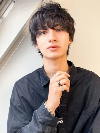 パーマ 有村 涼のヘアスタイル