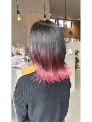 ミディアム カラー nook.【ヌーク】所属・アヤカ assistantのヘアスタイル