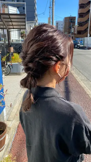 セミロング 中尾 未来/艶カラー /カットモデルのヘアスタイル