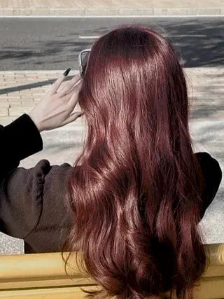 ロング うる艶韓国ヘア 🤍りんのヘアスタイル