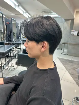 ショート パーマ メンズ ナチュラル×色気パ ーマ 渋谷/マナミのヘアスタイル