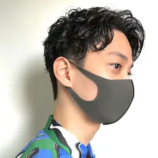 ショート パーマ メンズ 韓国ヘア /男女❄️ 細江 美紅のヘアスタイル