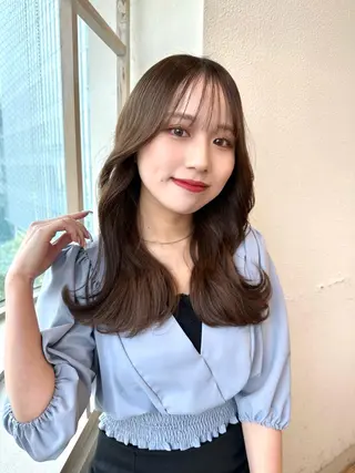 セミロング 市原 大翼のヘアスタイル