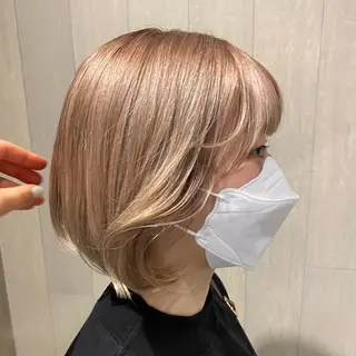 ショート カラー ヘアアレンジ アンククロス渋谷【ANKH CROSS】所属・韓国ヘア┊︎レイヤー ┊︎haruka🌙のヘアスタイル