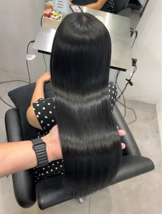 ロング 髪質改善/縮毛矯正 梅田茶屋町/西尾祐作のヘアスタイル