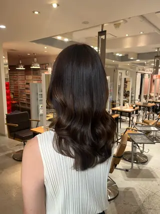 ロング カラー 🦋韓国ヘア💙 RUNAのヘアスタイル