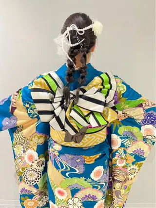 ヘアアレンジ 🩶横浜美容室 透明感カラー✝️るみのヘアスタイル