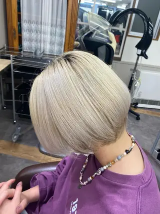 ショート カラー ️🫧押上️🫧はな 🫧うる艶パーマのヘアスタイル