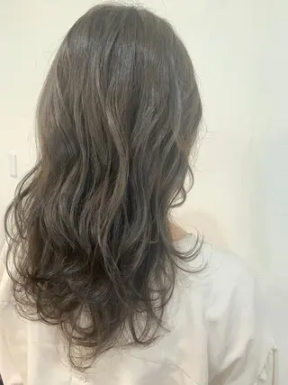 セミロング カラー 清光 泰之のヘアスタイル