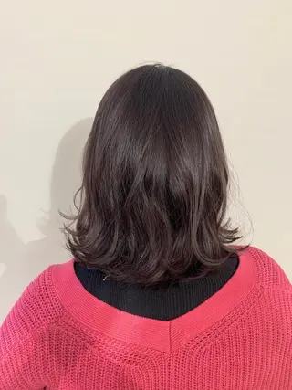 ミディアム カラー パーマ ヘアアレンジ 加藤 綾華のヘアスタイル