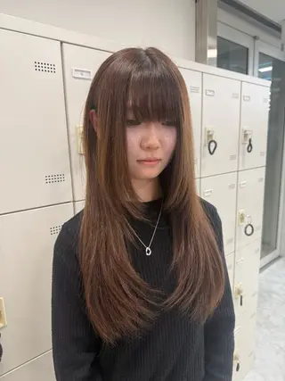 ロング カラー 海外girl/ハイト ーン/riko🫧のヘアスタイル