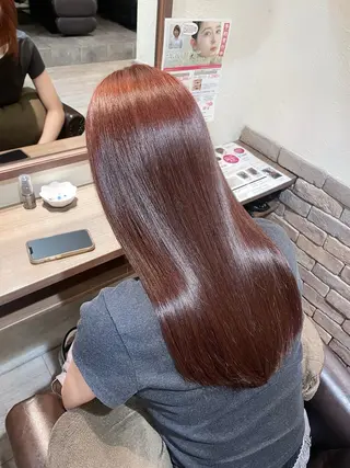 ロング カラー 大嶋 煌のヘアスタイル