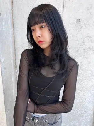 セミロング yuuna/ ハッシュカット🎀のヘアスタイル