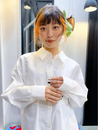 セミロング 田川 華奈のヘアスタイル