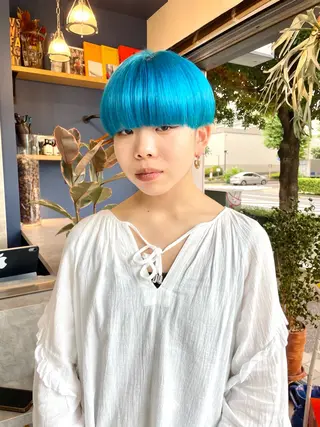 ショート カラー RINOSHORES YOKOHAMA.日本大通り店所属・ハイトーン nagisaのヘアスタイル