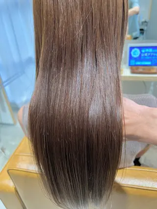ロング カラー 縮毛矯正×艶カラー /中村勇太のヘアスタイル