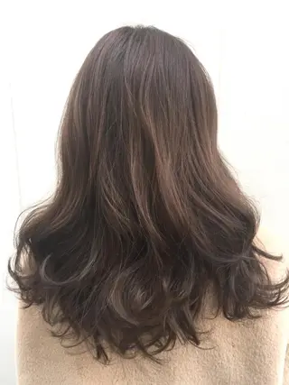 ロング パーマ 福地 礼奈のヘアスタイル