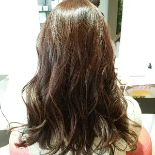 セミロング カラー ヘアアレンジ Blanc 梅田所属・田中 光のヘアスタイル