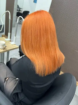 ミディアム welring hair salon所属・azusa/心斎橋/ ハイトーンカラーのヘアスタイル