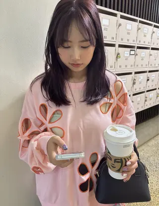 セミロング カラー ヘアアレンジ 広島/ボブ/レイヤー 🌿‬wakabaのヘアスタイル