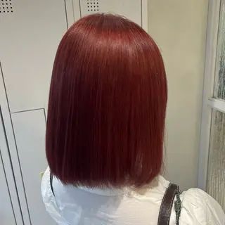 ミディアム カラー 💖ブリーチ/暖色 𝐘𝐮𝐢💖のヘアスタイル