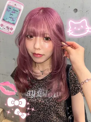 セミロング カラー ✩似合わせカラー /レイヤー✩momoのヘアスタイル