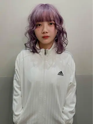 ミディアム カラー SALOWIN所属・ブリーチ✍️ ボブ✨レイヤーのヘアスタイル