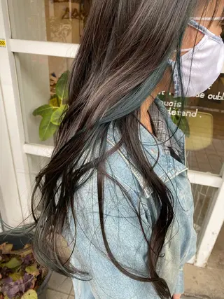 ロング カラー わかばやし ゆうこのヘアスタイル