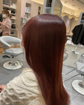 ロング カラー 韓国風レイヤーカット 松葉翔のヘアスタイル