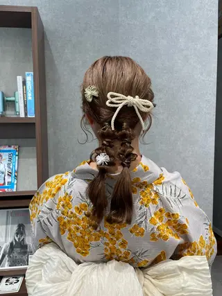 セミロング Daisy🎀透け感 カラー🎀JUNAのヘアスタイル