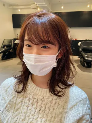 ミディアム カラー Tomoka🐶🌟 似合わせカット✂︎のヘアスタイル