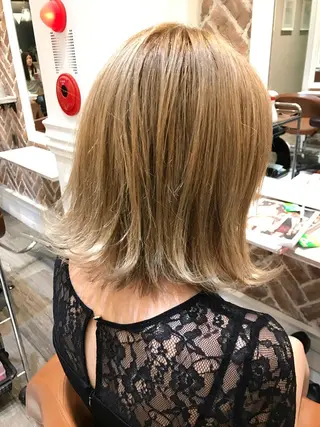 ミディアム 神野 雅樹のヘアスタイル