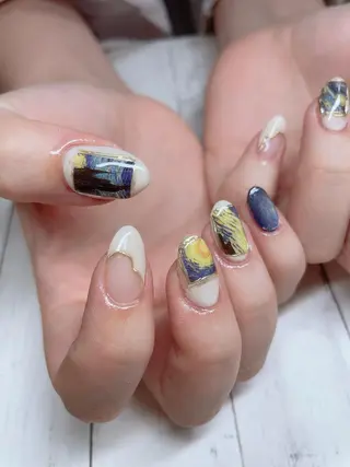 ミディアム ネイル NailbyN所属・Nail_by N1のネイルデザイン