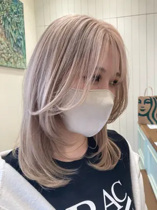 ミディアム カラー むらたみずき /大宮ブリーチカラーのヘアスタイル