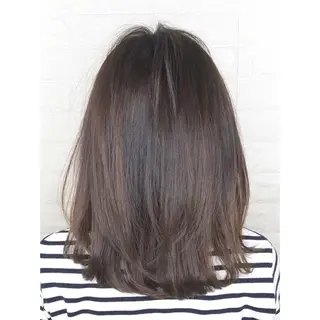 ミディアム カラー KIZU 髪質改善 オカルト怪談のヘアスタイル