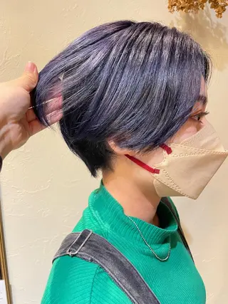 ショート カラー 水田 帆波のヘアスタイル