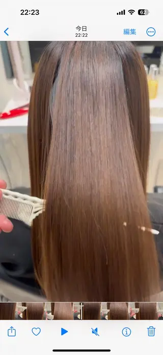 ロング カラー SALOWIN梅田 サロウィン所属・縮毛•酸性矯正特化/ 美髪•髪質改善/KJのヘアスタイル