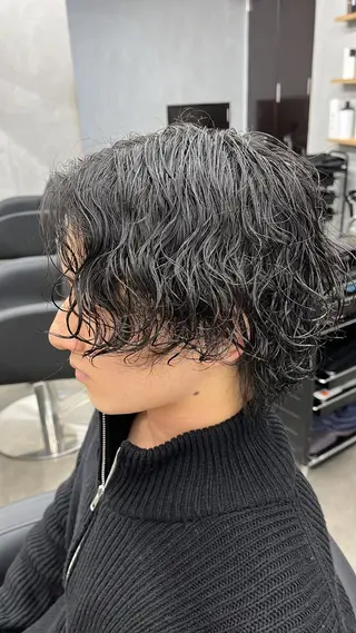 ミディアム パーマ メンズ メンズ支持率NO.1 マサキのヘアスタイル