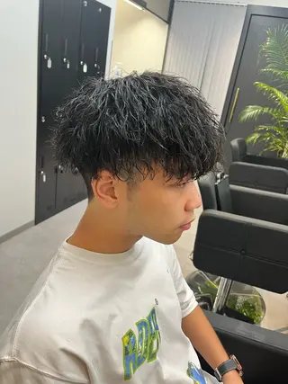 ショート パーマ ヘアアレンジ メンズ men'slapis YUTOのヘアスタイル