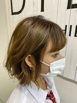 ショート カラー パーマ DIECESHIBUYA.所属・メンズ似合わせ/ ビジネスヘア/比嘉のヘアスタイル