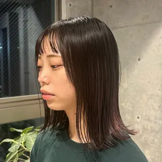 ミディアム 🤡暖色艶カラー 🤡みさきのヘアスタイル