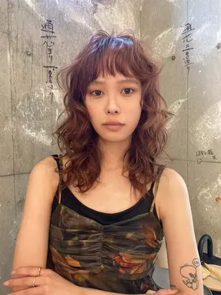 セミロング カラー 🪐カットモデル 募集中🪐ナオキのヘアスタイル