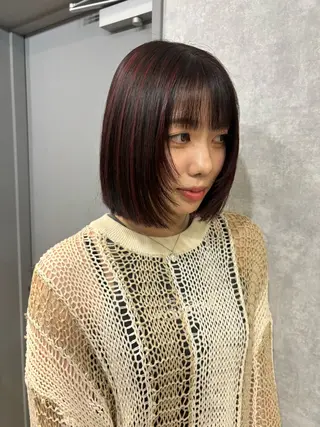 ミディアム 🌐NATSUMI 🌐【寒色カラー】のヘアスタイル